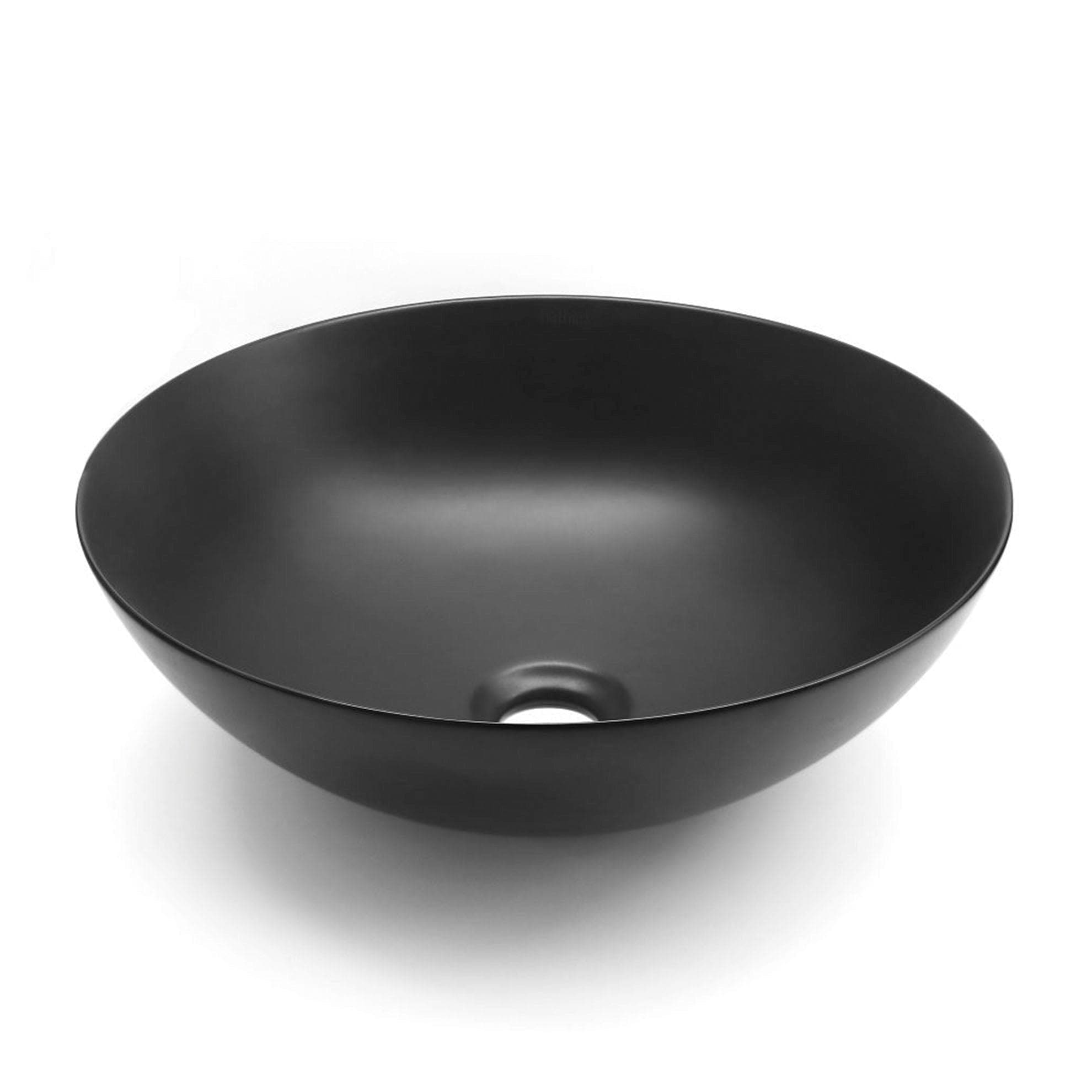 Bathco Lys Bolleservant Ø40cm - porselen Svart matt Bathco Bolleservant KO-4084NBM