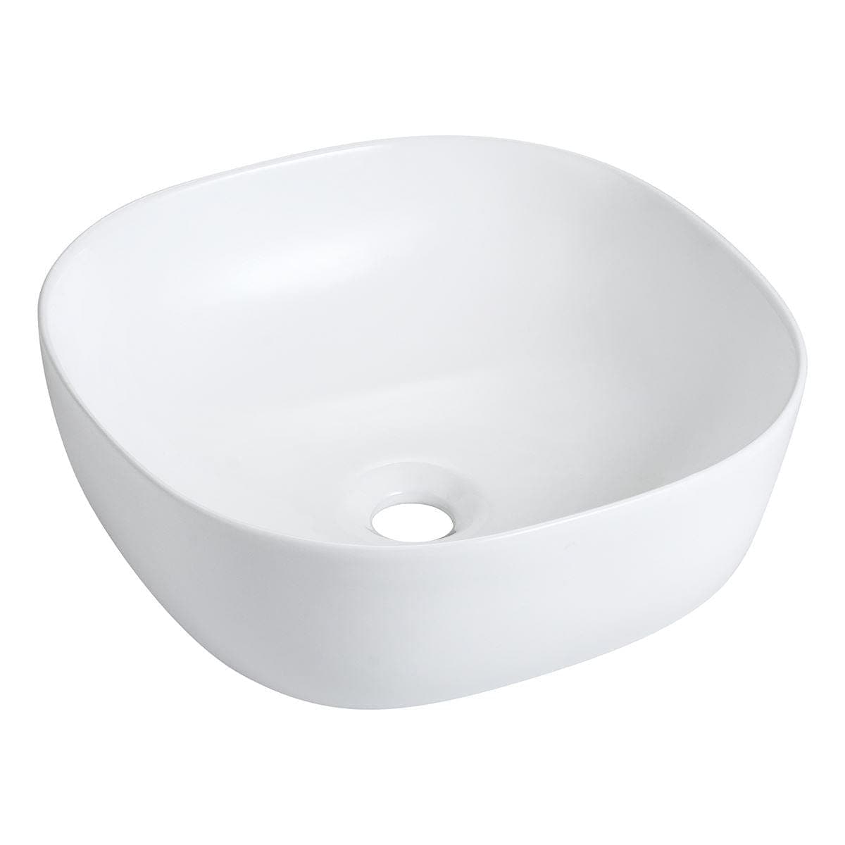 Bathco Olea Quadro Bolleservant B41xD41cm - porselen Hvit Bathco Bolleservant KO-4071