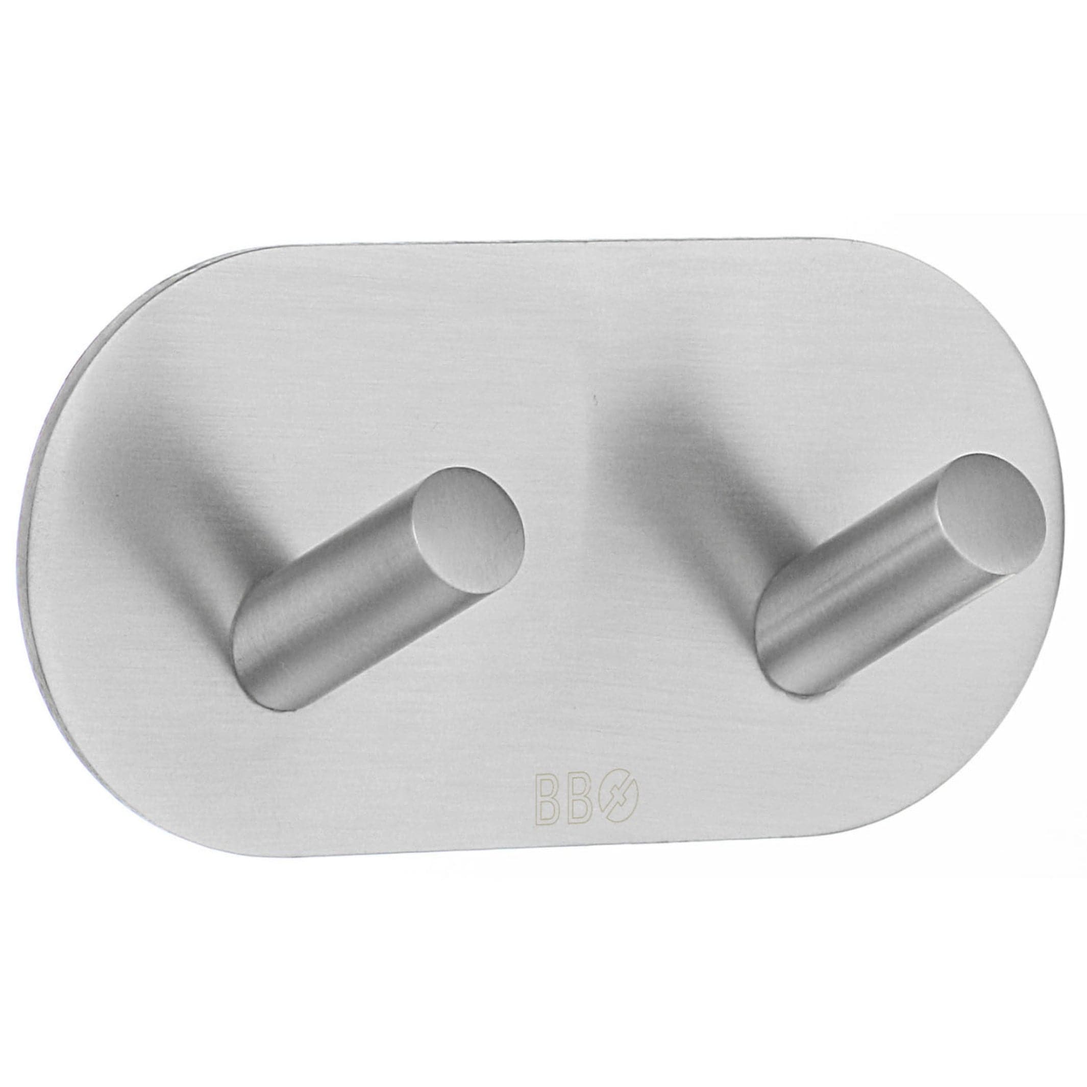 Beslagsboden Dobbel Krok 1091 - selvklebende Matt krom Beslagsboden Knagger SM-B1091