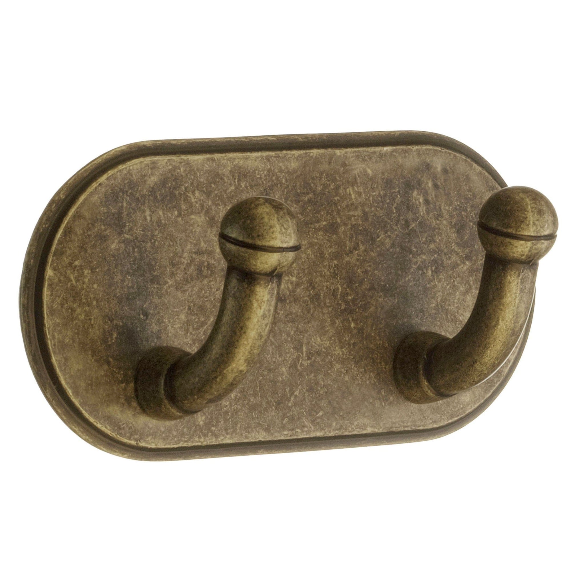 Beslagsboden Dobbel Krok 1121 - selvklebende Antikk messing Beslagsboden Knagger SM-BA1121