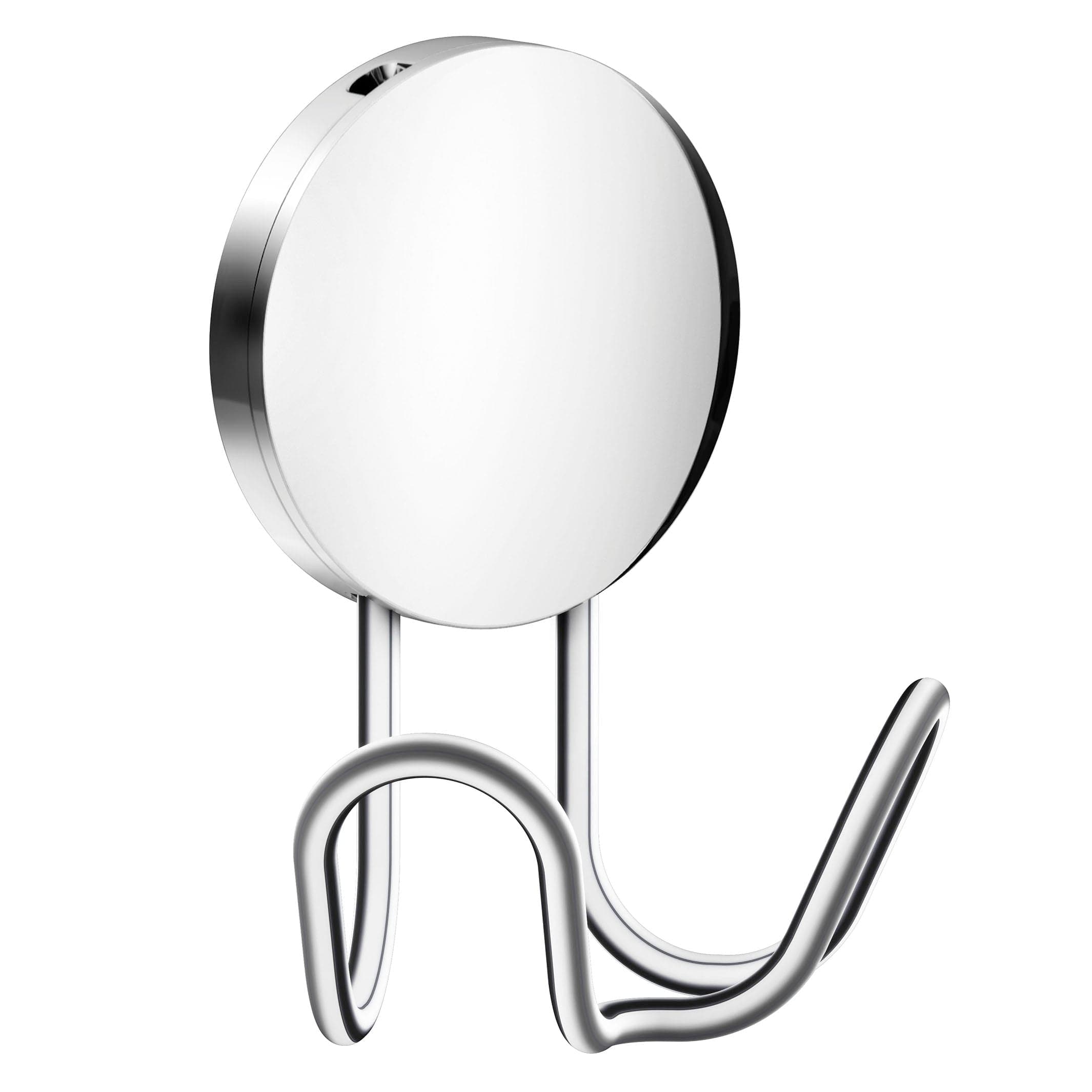 Beslagsboden dobbel krok 356 - selvklebende Krom Beslagsboden Knagger SM-BK356