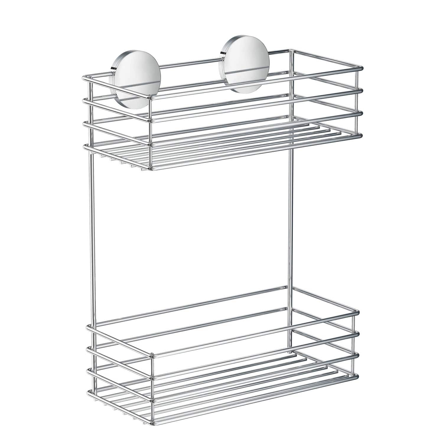 Beslagsboden Dusjkurv i 2 Plan - selvklebende Krom Beslagsboden Dusjhylle SM-B1202