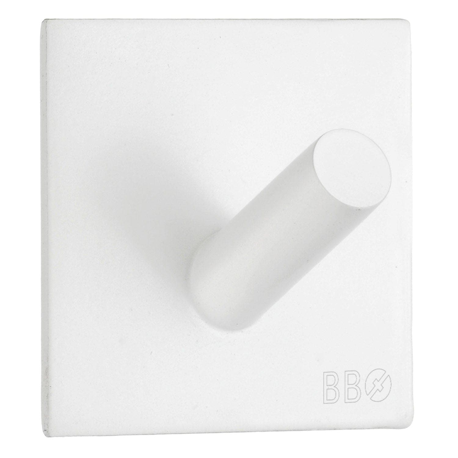 Beslagsboden Enkel Krok 1092 - selvklebende Hvit Beslagsboden Knagger SM-BX1092