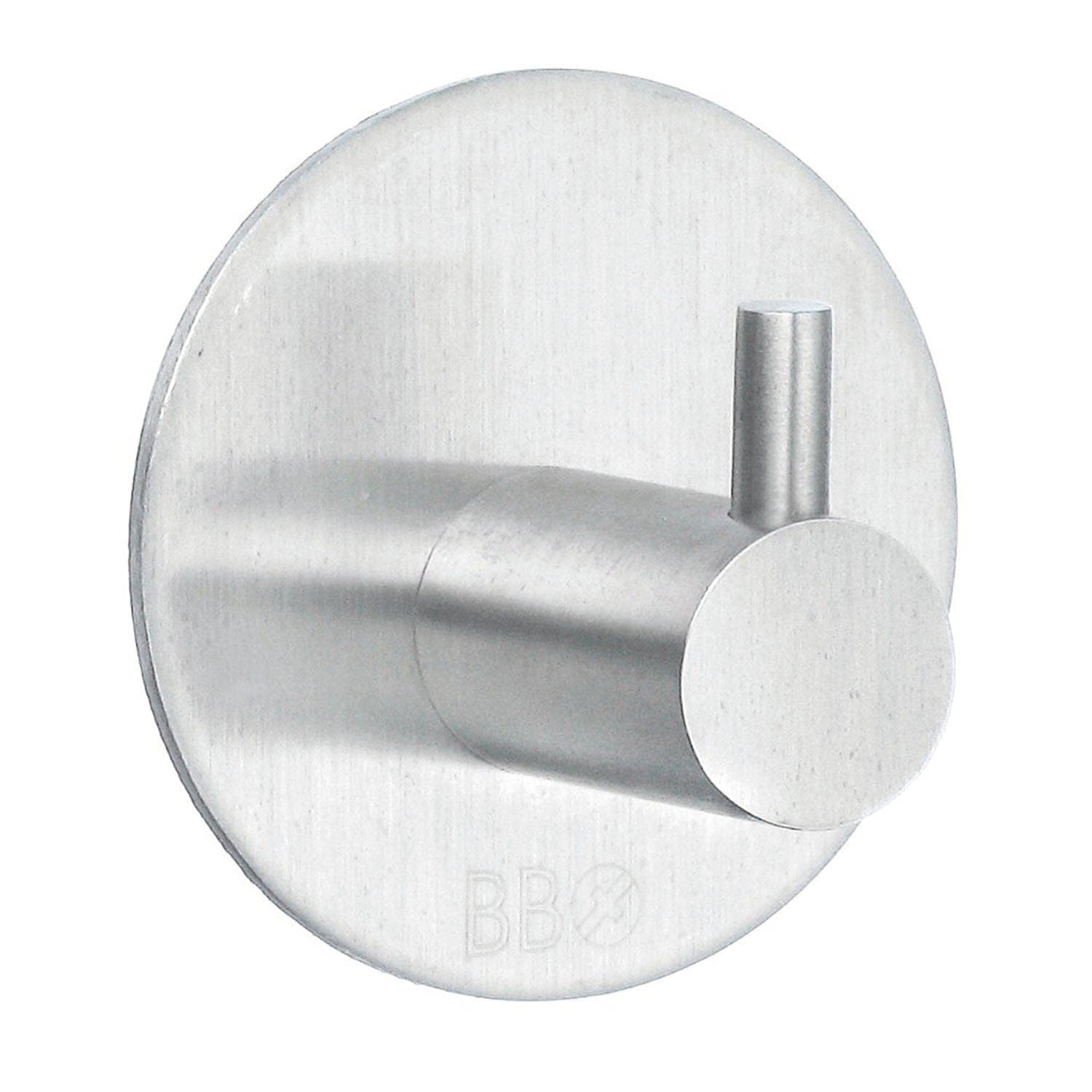 Beslagsboden Enkel Krok 1101 - selvklebende Matt krom Beslagsboden Knagger SM-B1101