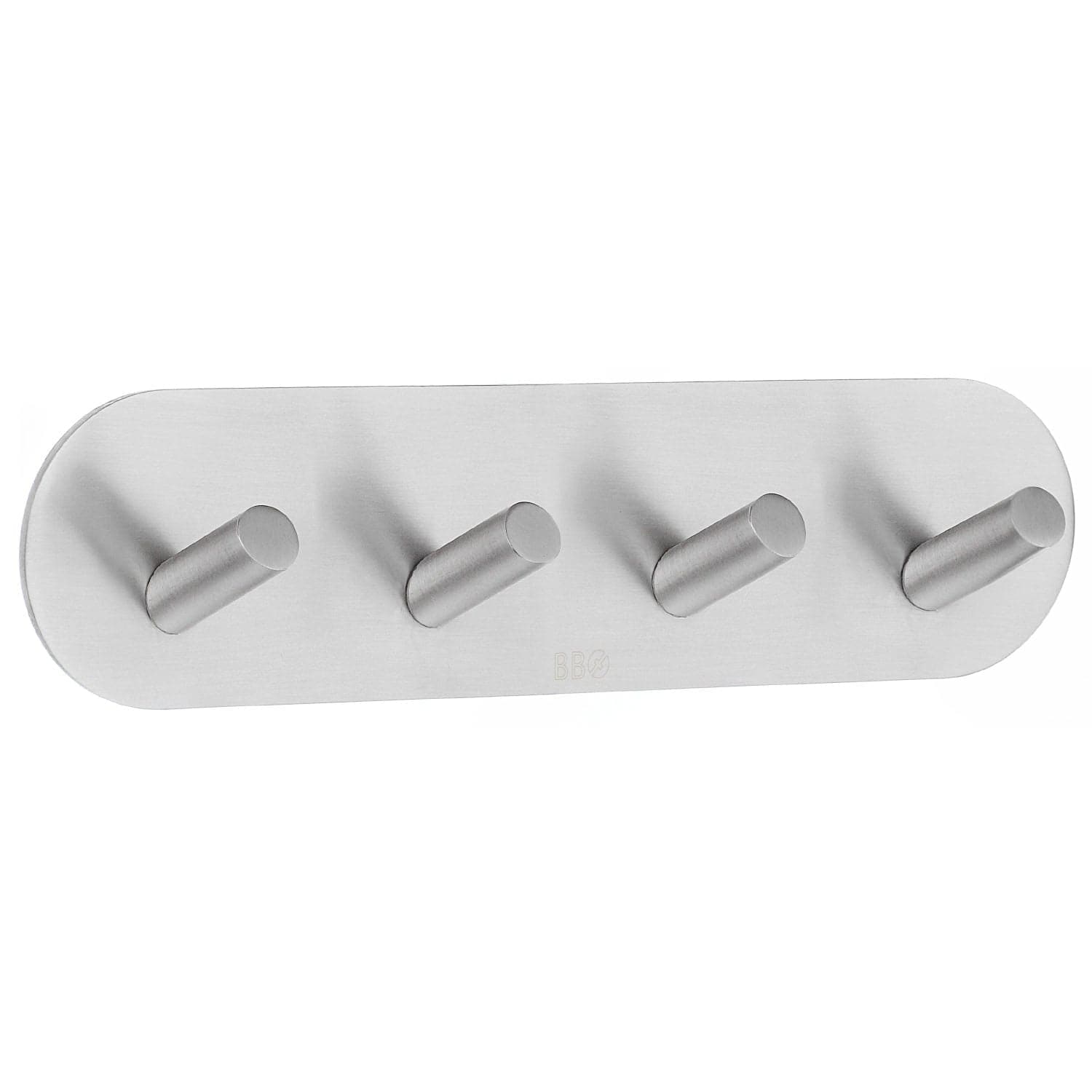 Beslagsboden Kroklist 4 Kroker 1094 - selvklebende Matt krom Beslagsboden Knagger SM-B1094