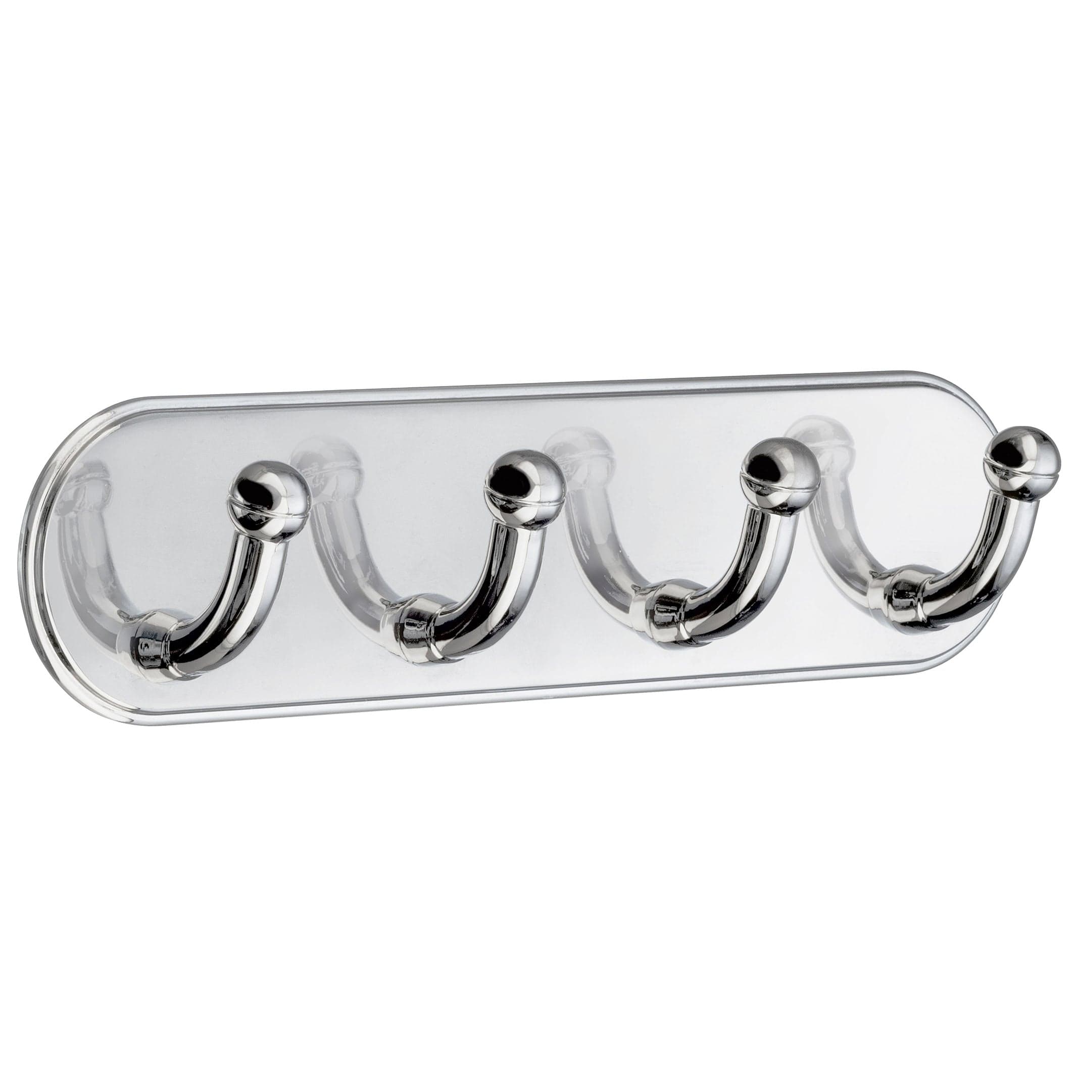 Beslagsboden Kroklist 4 Kroker 1124 - selvklebende Krom Beslagsboden Knagger SM-BK1124