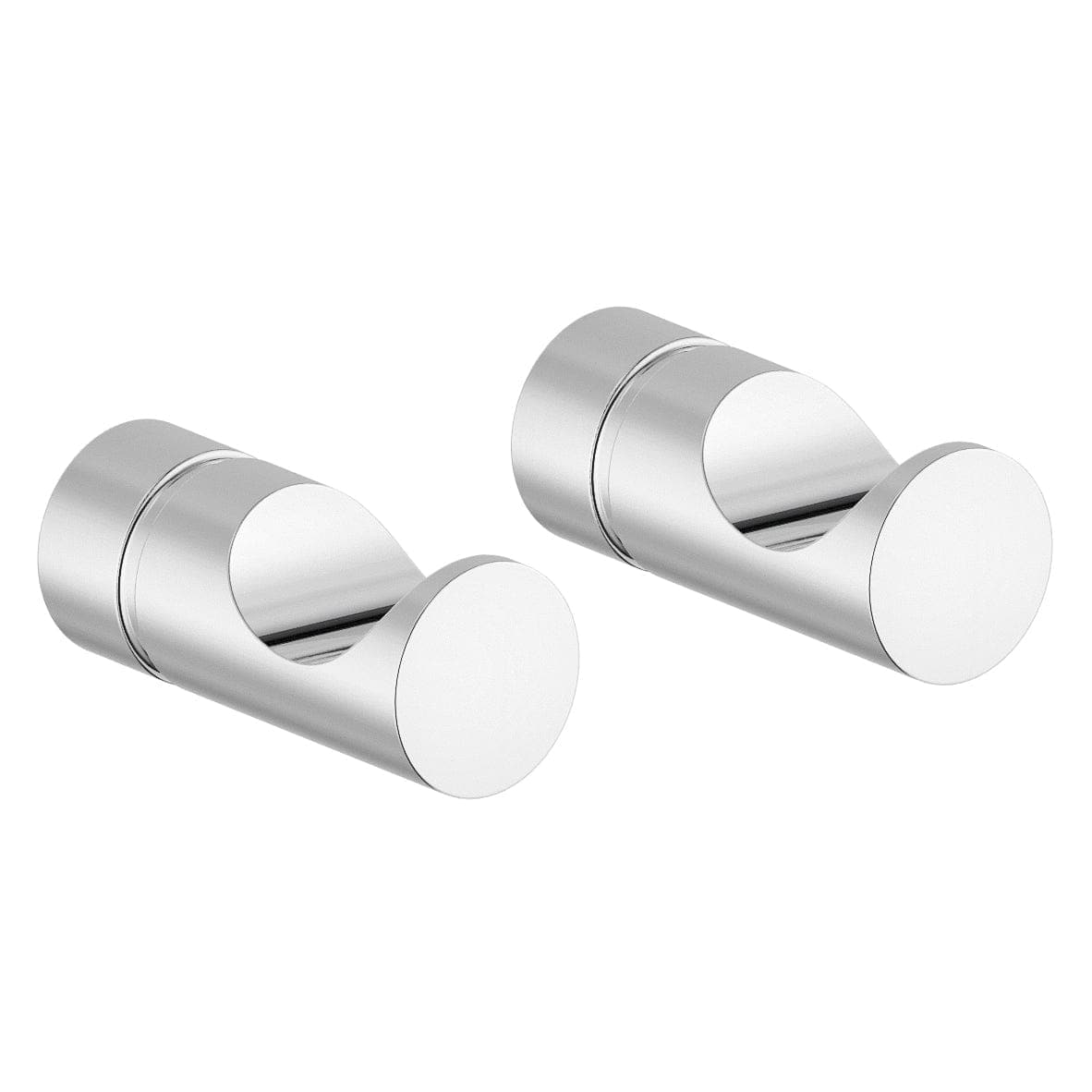 Damixa Silhouet Håndklekroker 2 stk Krom Damixa Knagger KO-4830600