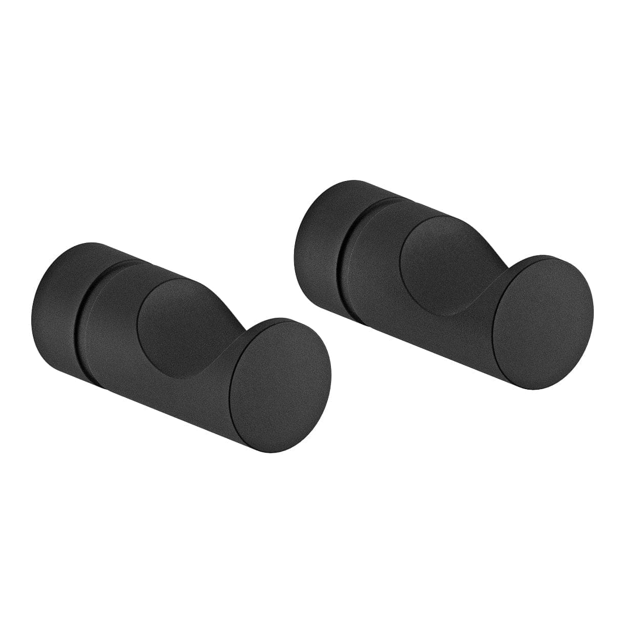 Damixa Silhouet Håndklekroker 2 stk Svart matt Damixa Knagger KO-4830661