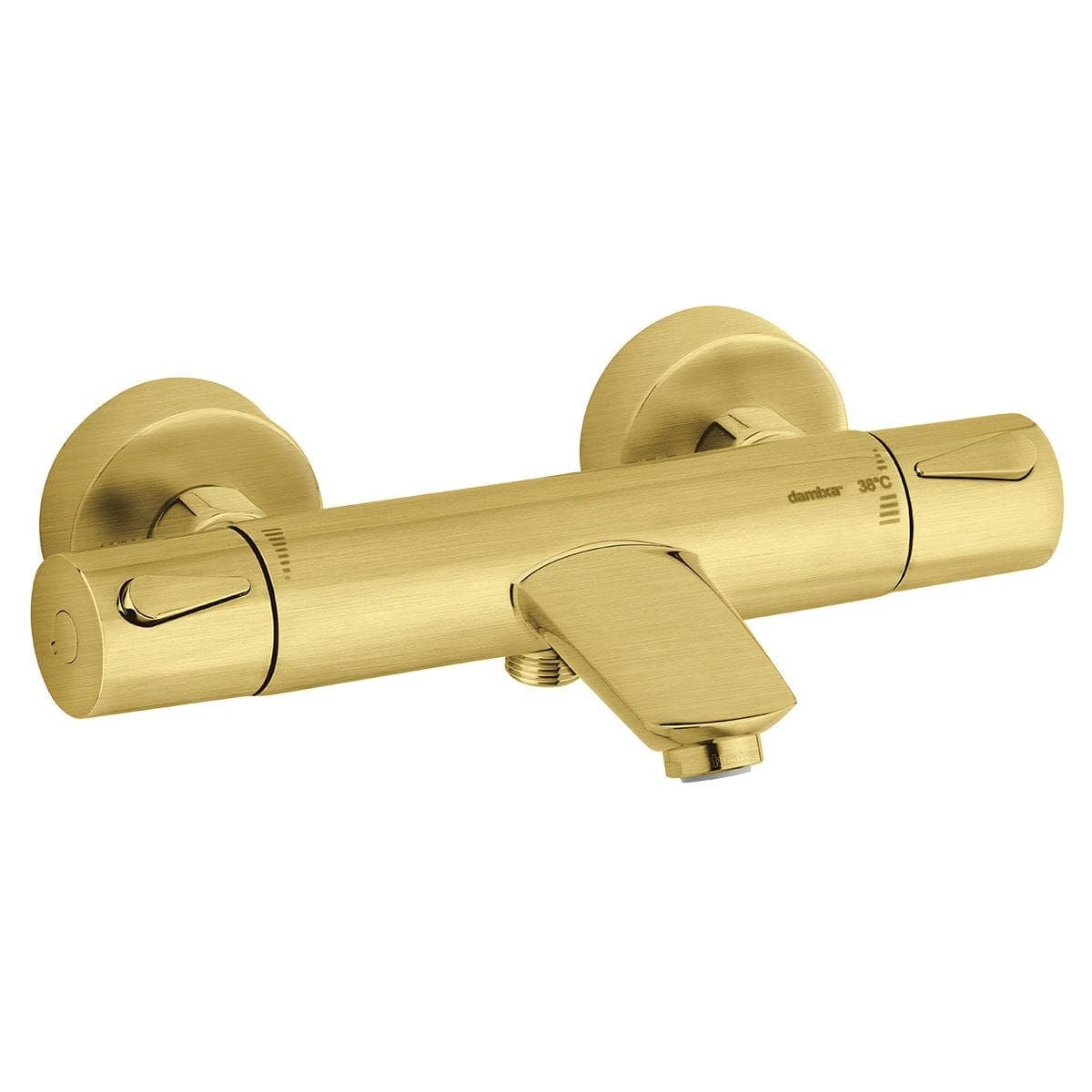 Damixa Silhouet termostatkran badekar Børstet messing Damixa Badekararmatur KO-7450079