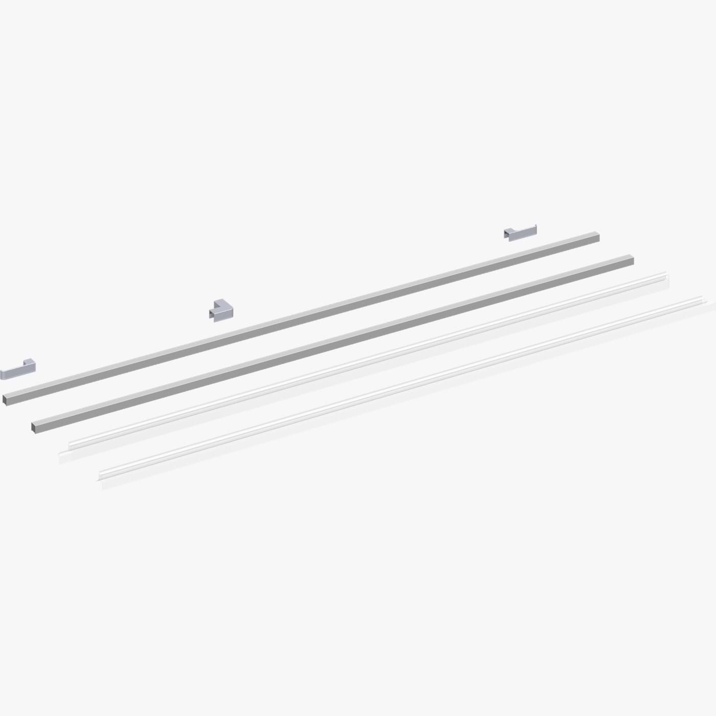 Dansani Match Gulvprofilsett til firkantet modell A/B/C - 2 dører Sateng Dansani Reservedel dusj DA-1600550