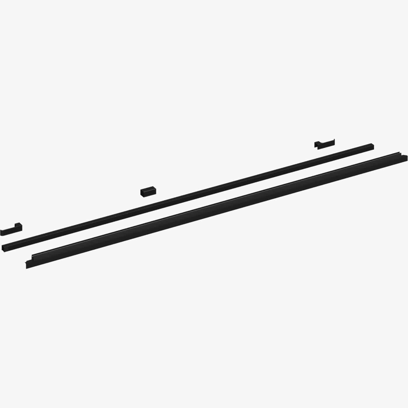 Dansani Match Gulvprofilsett til nisjemodell 1+A/B/C - 1 dør Svart matt Dansani Reservedel dusj DA-1603551