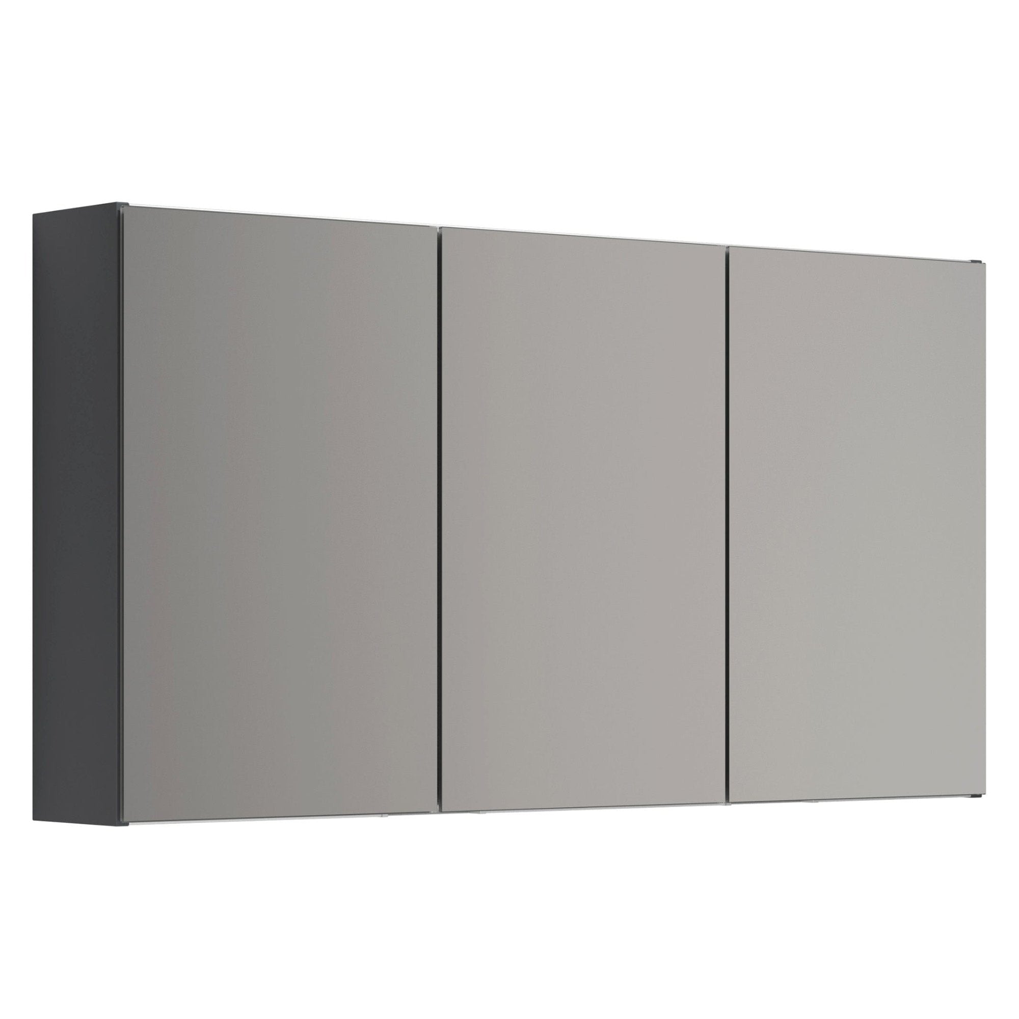 Dansani Mido+ Select Speilskap 3 dører uten lamper B120xH64cm Grå matt / 120cm Dansani Speilskap DA-S673-103