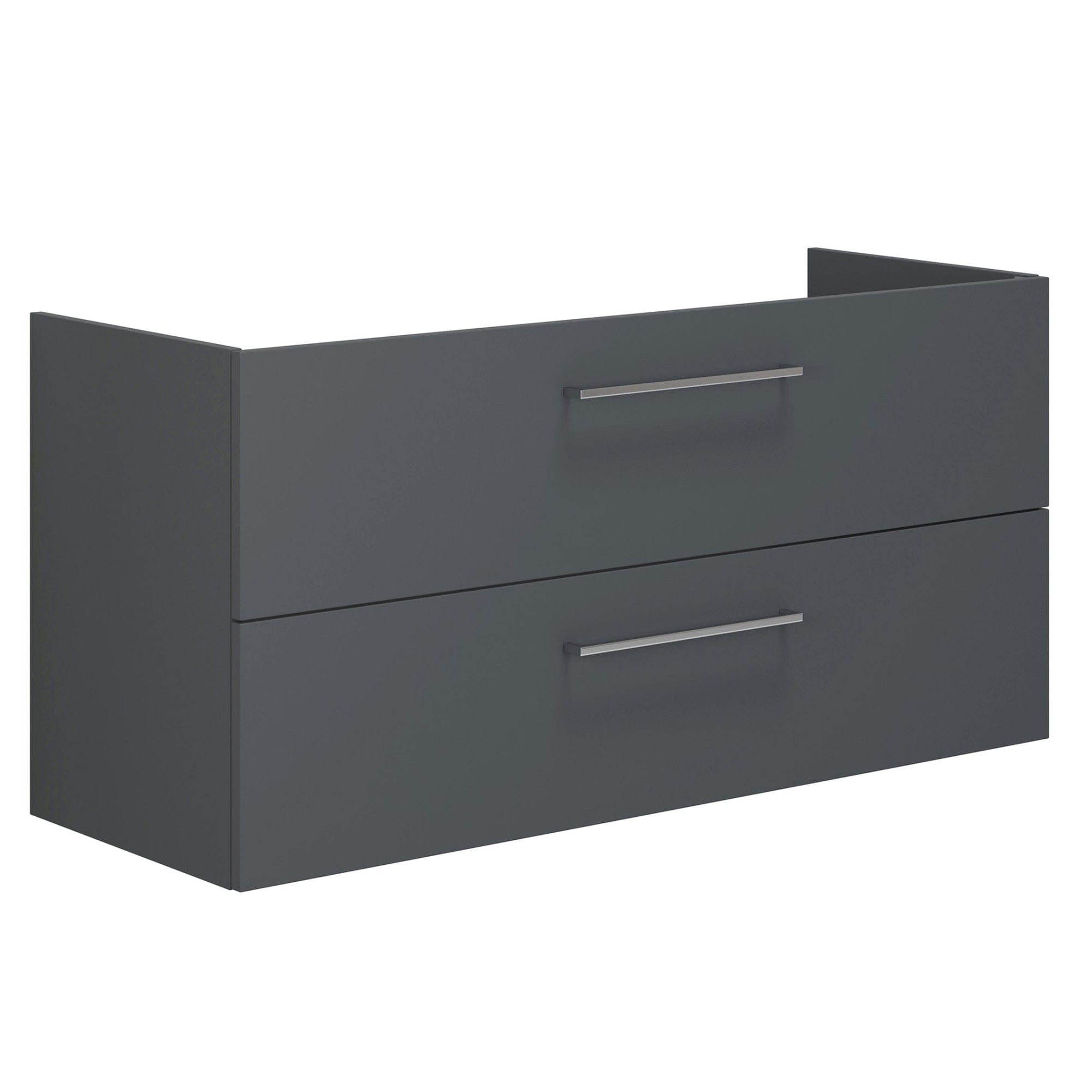 Dansani Mido+ Servantskap 2 Skuffer B60-120xD44cm uten servant Grå matt / 120cm Dansani Servantskap DA-P17-1003