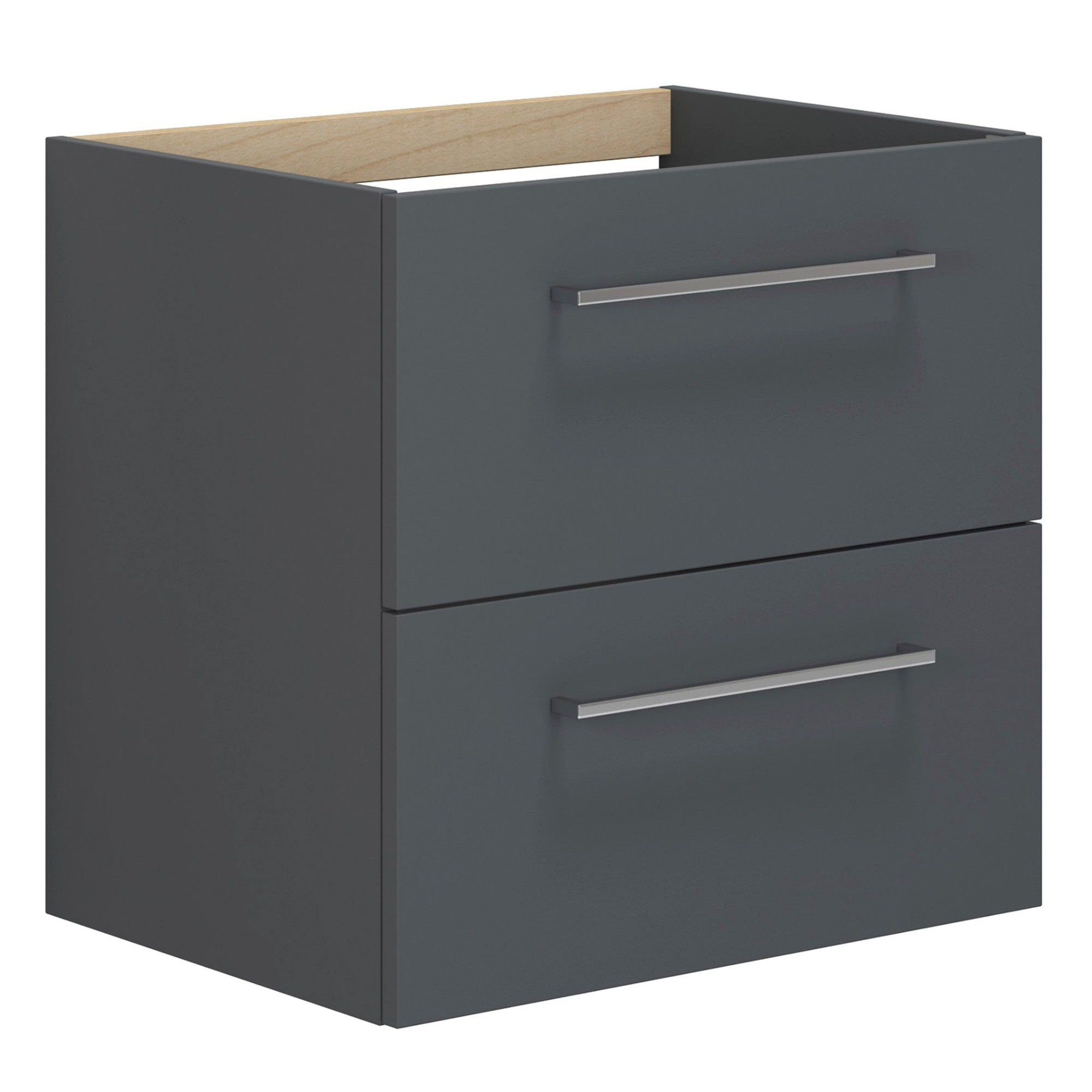 Dansani Mido+ Servantskap 2 Skuffer B60-120xD44cm uten servant Grå matt / 60cm Dansani Servantskap DA-P09-1003