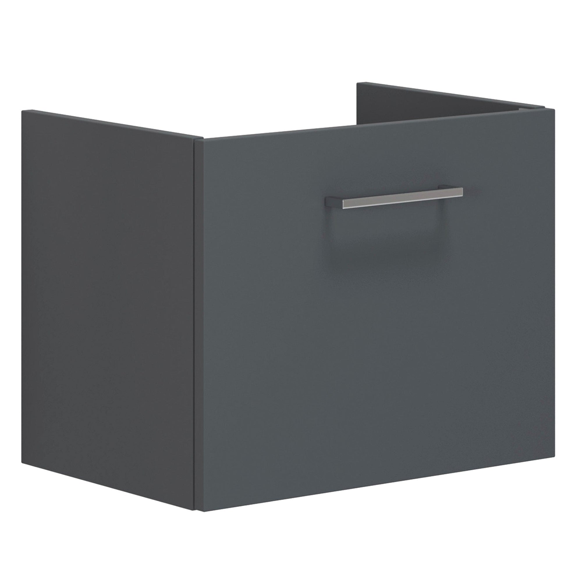 Dansani Mido+ Slim Servantskap 1 Skuff B50-80xD35cm uten servant Grå matt / 50cm Dansani Servantskap DA-P21-1003