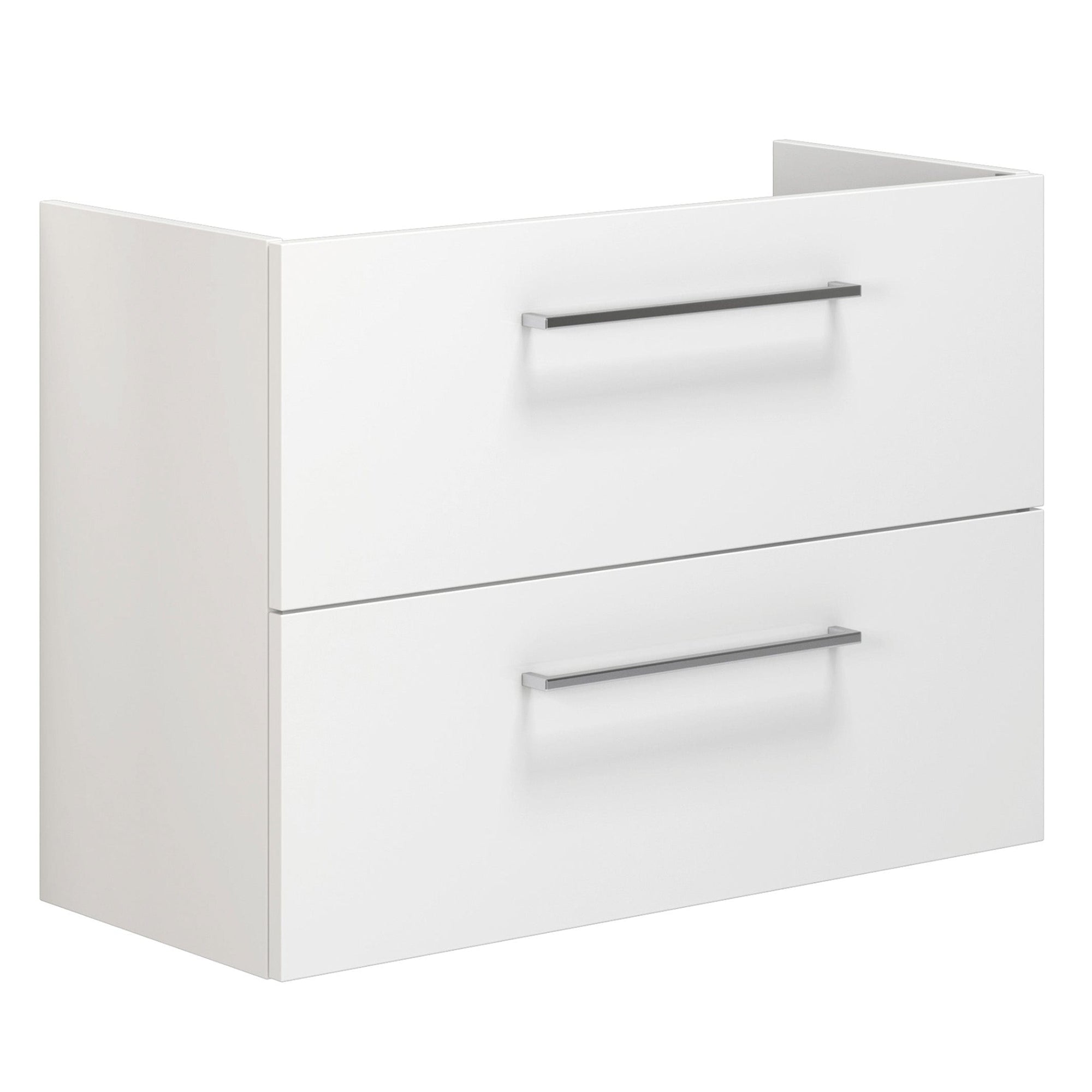 Dansani Mido+ Slim Servantskap 2 Skuffer B50-80xD35cm uten servant Hvit høyglans / 80cm / Vegg Dansani Servantskap DA-P06-1012