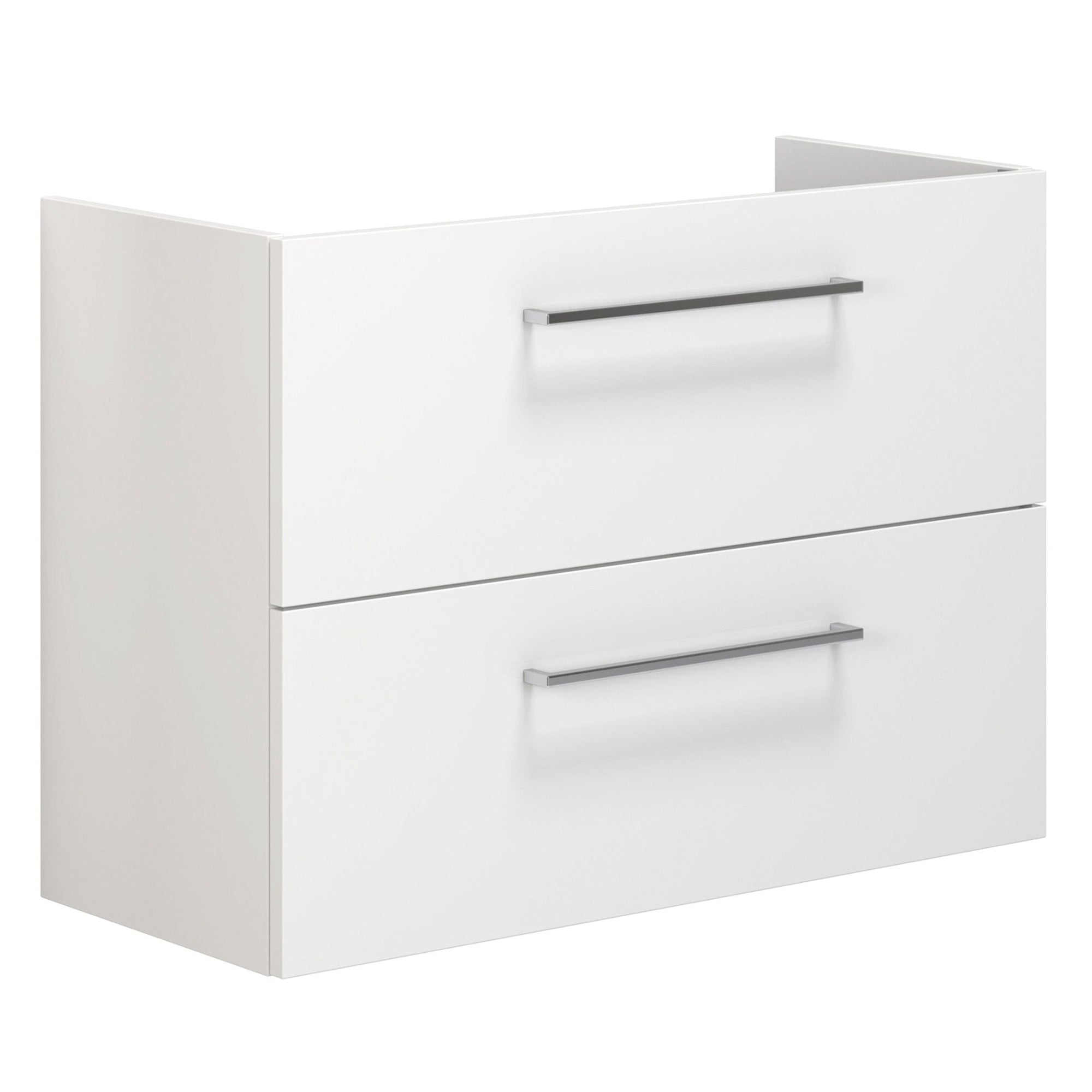 Dansani Mido+ Slim Servantskap 2 Skuffer B50-80xD35cm uten servant Hvit matt / 80cm / Vegg Dansani Servantskap DA-P06-1010