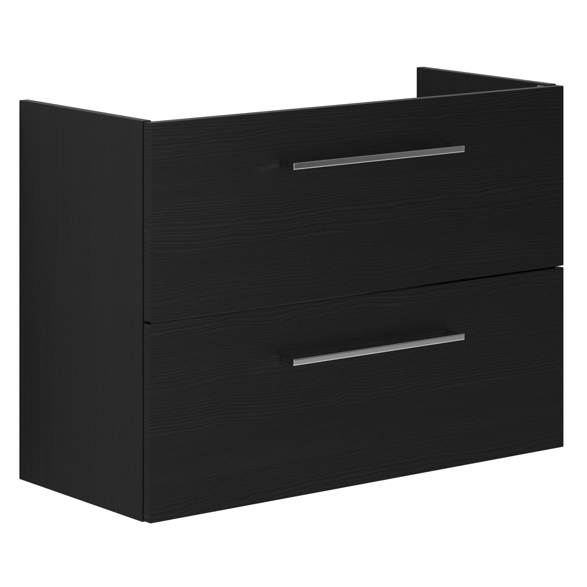 Dansani Mido+ Slim Servantskap 2 Skuffer B50-80xD35cm uten servant Svart struktur / 80cm / Vegg Dansani Servantskap DA-P06-1029