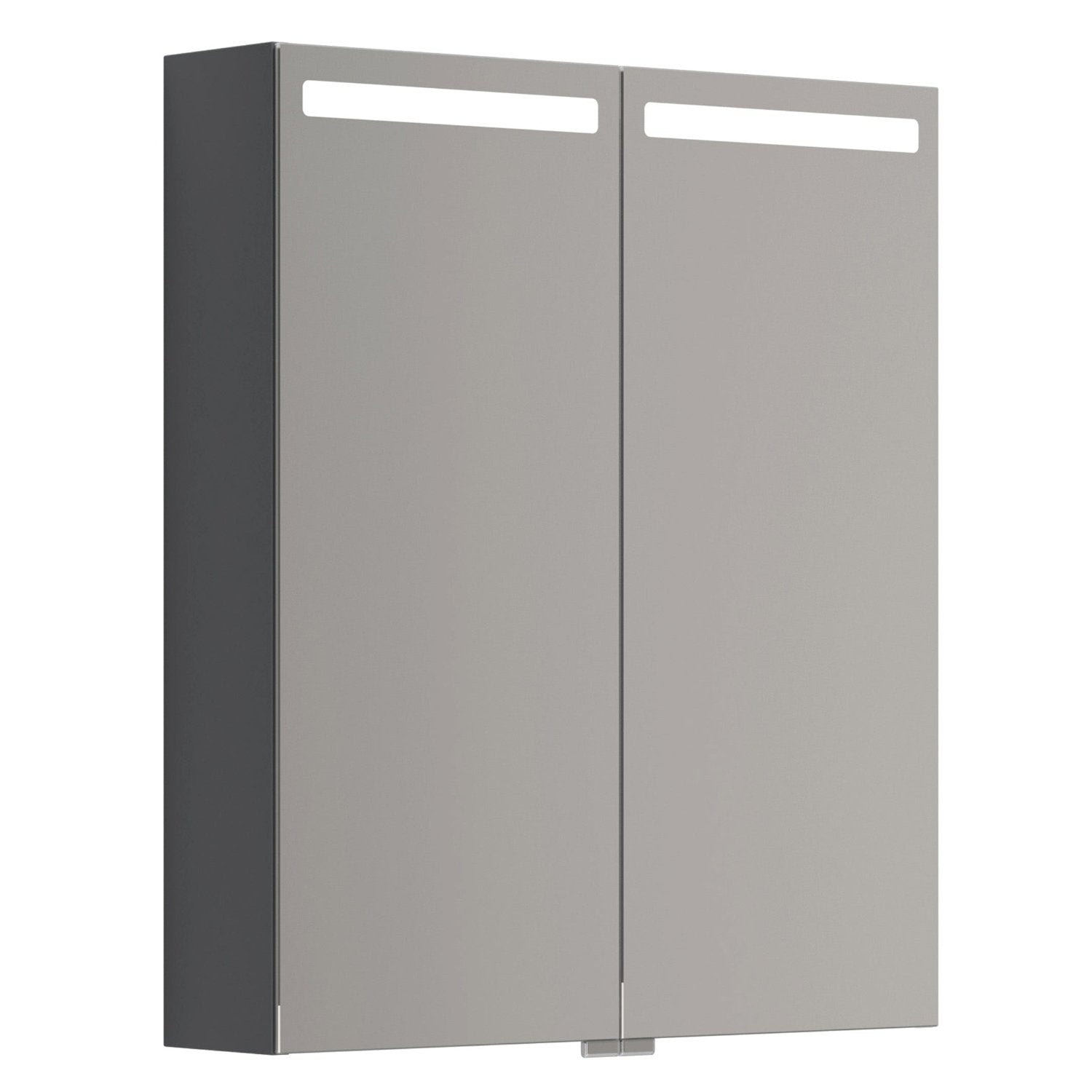 Dansani Mido+ Top Speilskap LED B50-80xH70,4cm Grå matt / 60cm Dansani Speilskap DA-S516-103