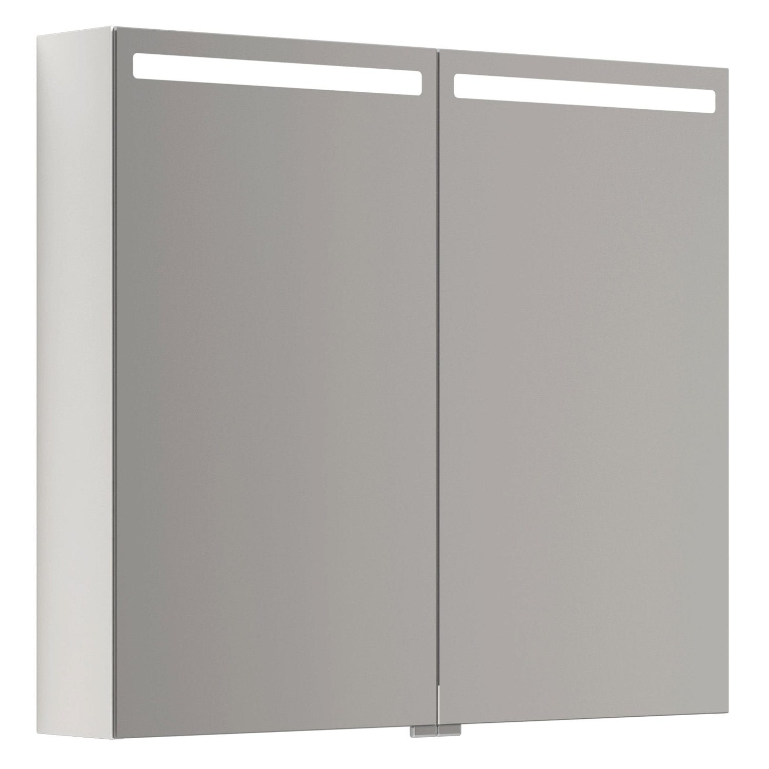 Dansani Mido+ Top Speilskap LED B50-80xH70,4cm Hvit høyglans / 80cm Dansani Speilskap DA-S518-112