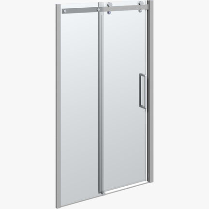 Dansani XXL Deluxe Skyvedør for nisje B120-160xH200cm Sateng / 120cm / Klart glass Dansani Dusjnisje DA-SDL1200-0001