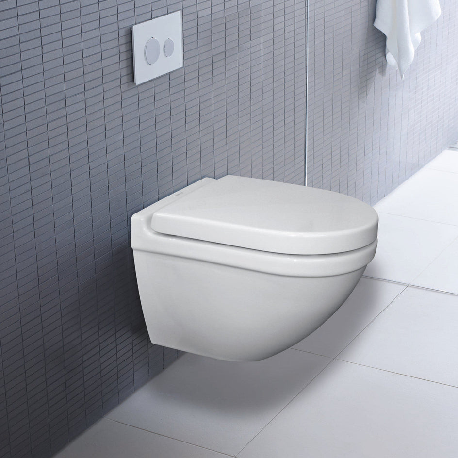Duravit Starck 3 Compact Vegghengt Toalett - skjult feste Hvit Duravit Vegghengt toalett AH-6189088