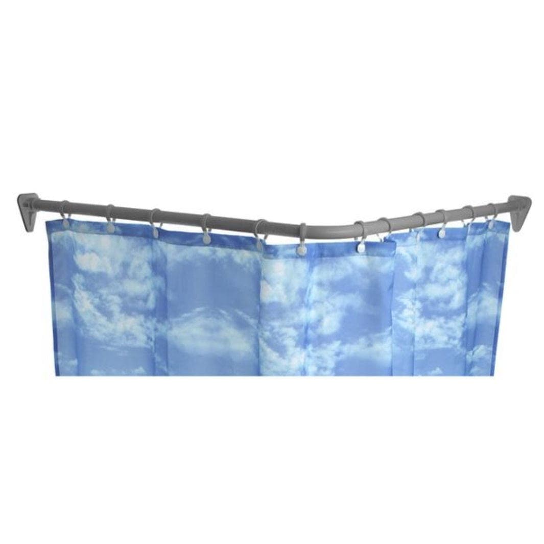 Duschy Dusjforhengskinne Hjørne Matt krom Duschy Dusjforheng CO-D067232