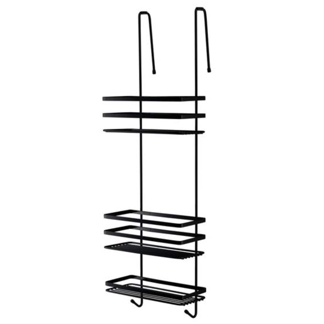 Duschy Showercaddy med 3 kurver uten bakkrok Svart Duschy Dusjhylle CO-D057012