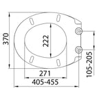 Duschy Toalettsete Universal, Mahogni