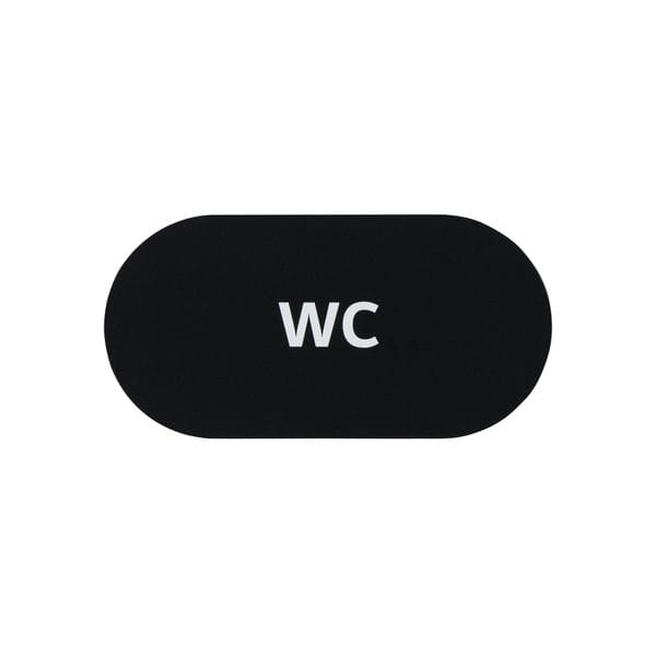 Esbada Avlangt Dørskilt WC Esbada Toalettskilt CO-E704312