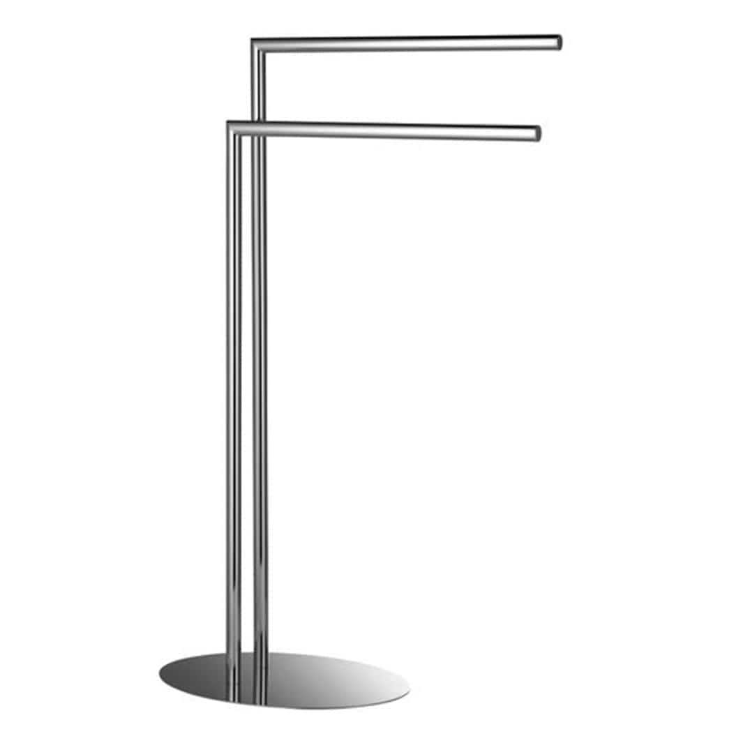 Esbada Classic håndklestativ 2 stenger oval fot krom Krom Esbada Håndklestativ CO-L403033