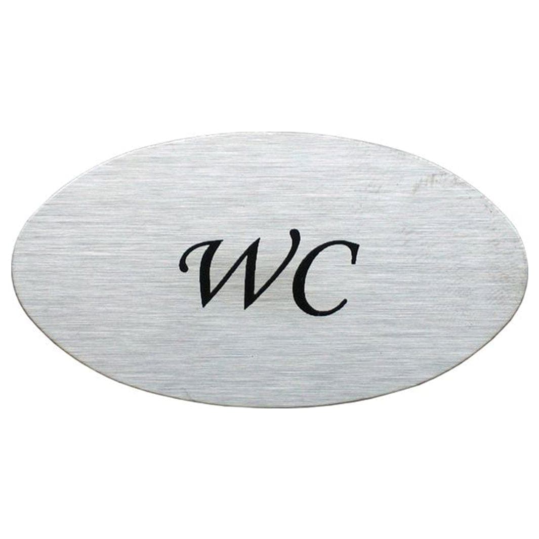 Esbada dørskilt WC matt børstet Stål Esbada Toalettskilt CO-O691532