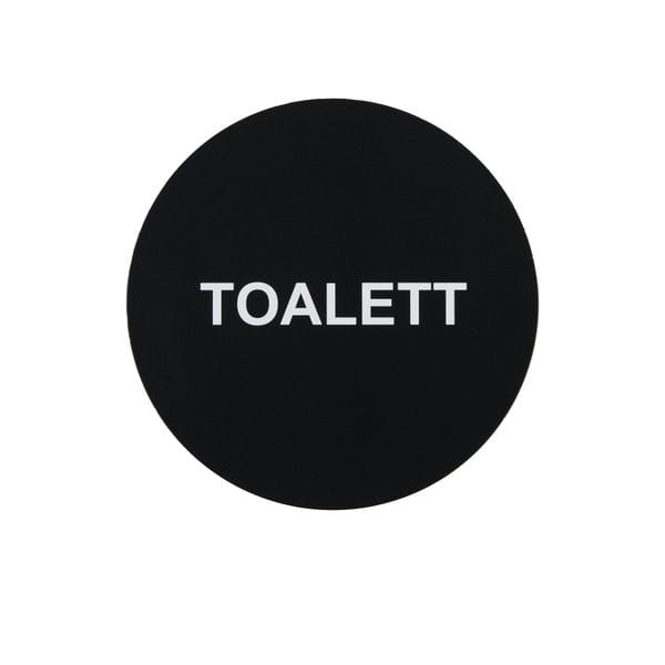 Esbada Rundt Dørskilt Toalett Esbada Toalettskilt CO-E704012