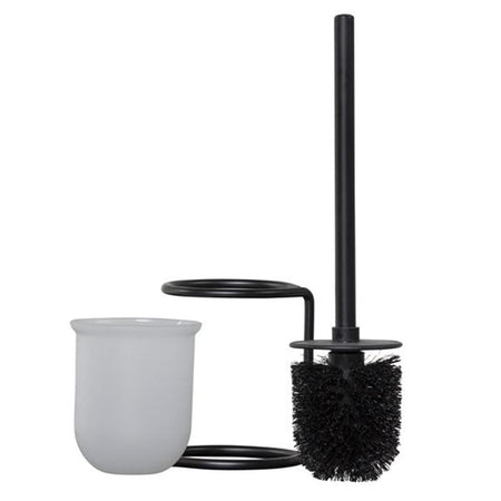 Esbada Clean frittstående toalettbørste svart matt - akrylkopp