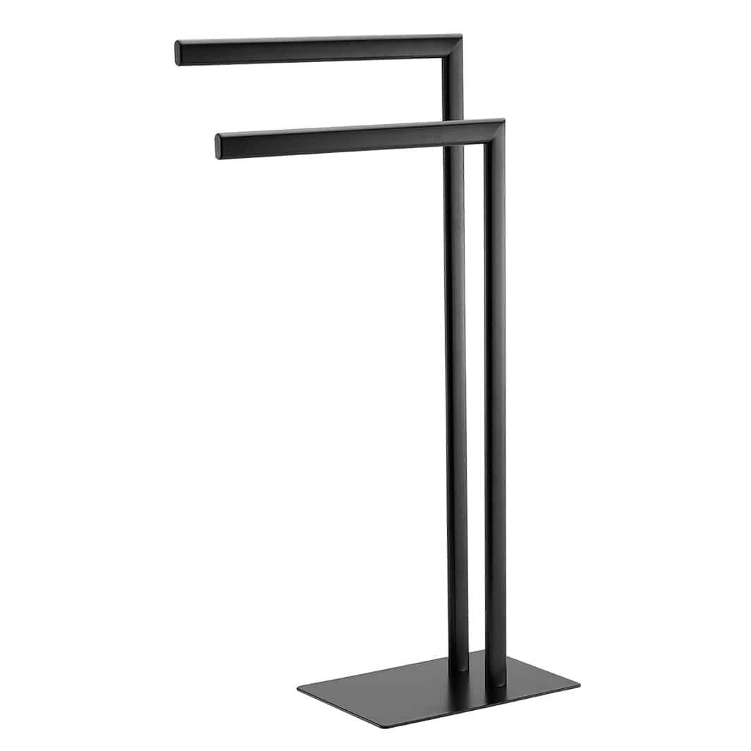 Esbada Trend håndklestativ 2 stenger ovale rør matt sort Svart matt Esbada Håndklestativ CO-L800212