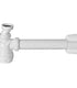 Faluplast Flaskevannlås 32/40mm Hvit - med rør og rosett Faluplast Vannlås AH-4516142