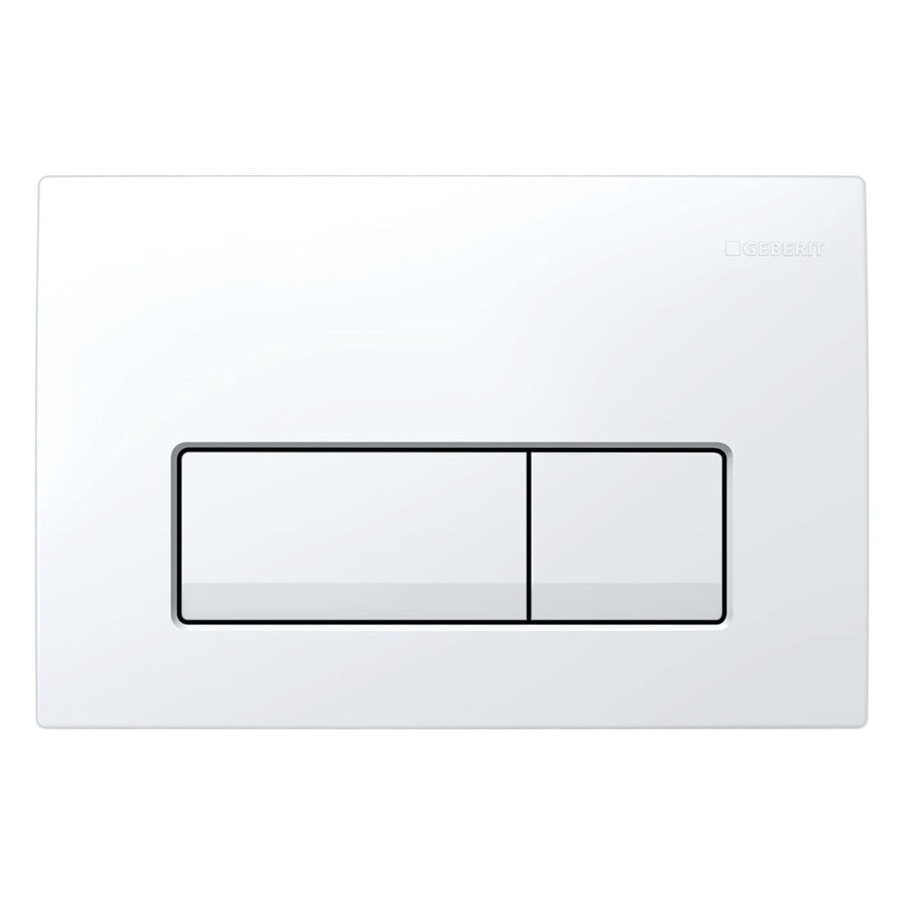 Geberit Delta 50 Betjeningsplate Dobbelskyll Alpehvit Geberit Betjeningsplate og trykknapper GRO-6166373
