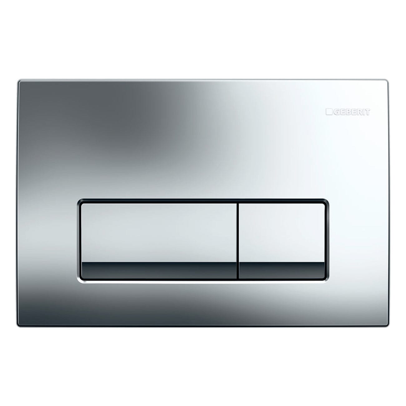 Geberit Delta 50 Betjeningsplate Dobbelskyll Krom