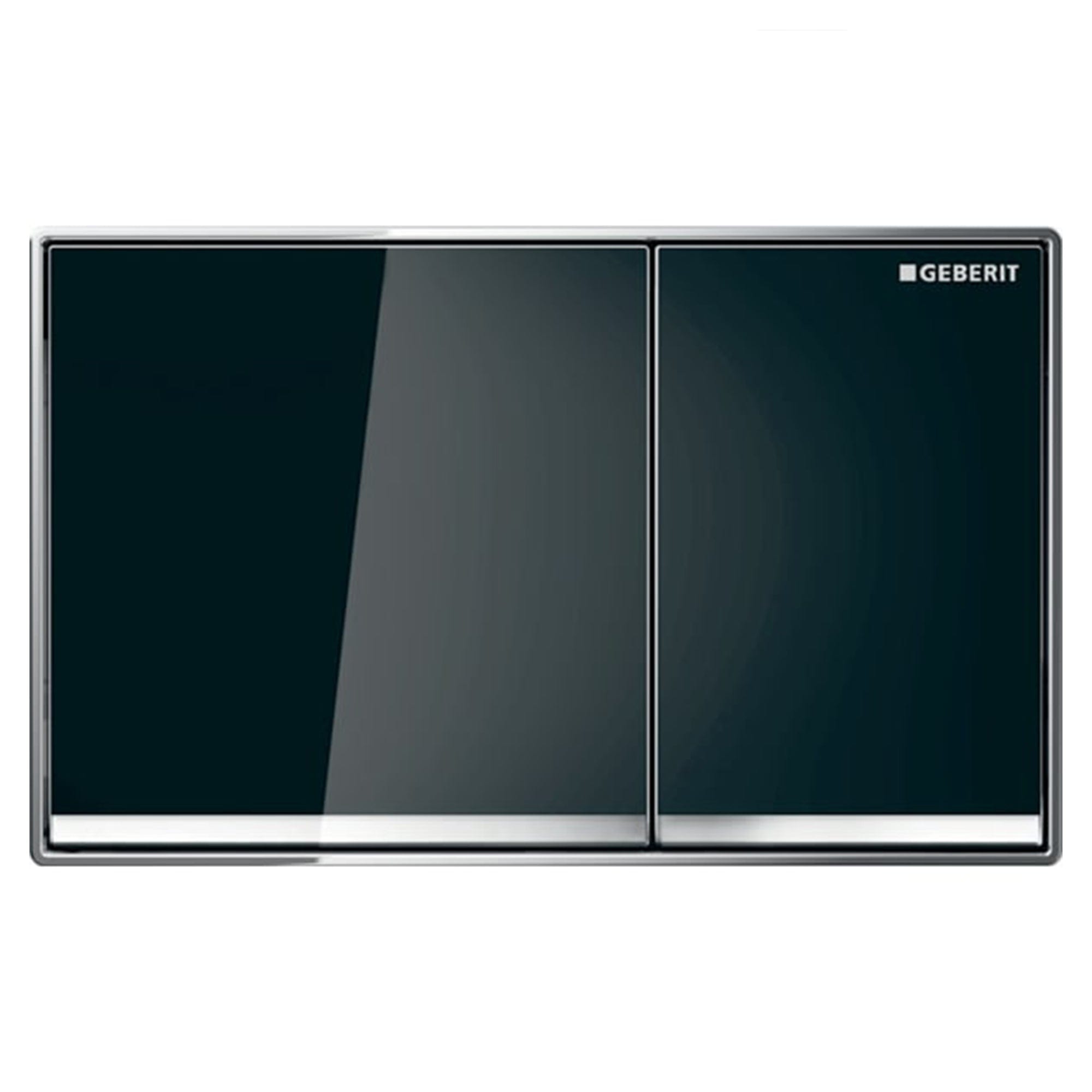 Geberit Omega 60 Betjeningsplate Svart glass Geberit Betjeningsplate og trykknapper GE-6166065
