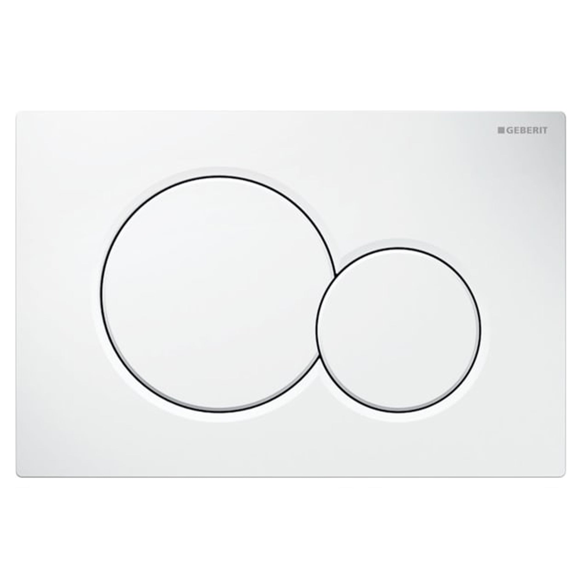 Geberit Sigma 01 Betjeningsplate Alpehvit Geberit Betjeningsplate og trykknapper GE-6166542