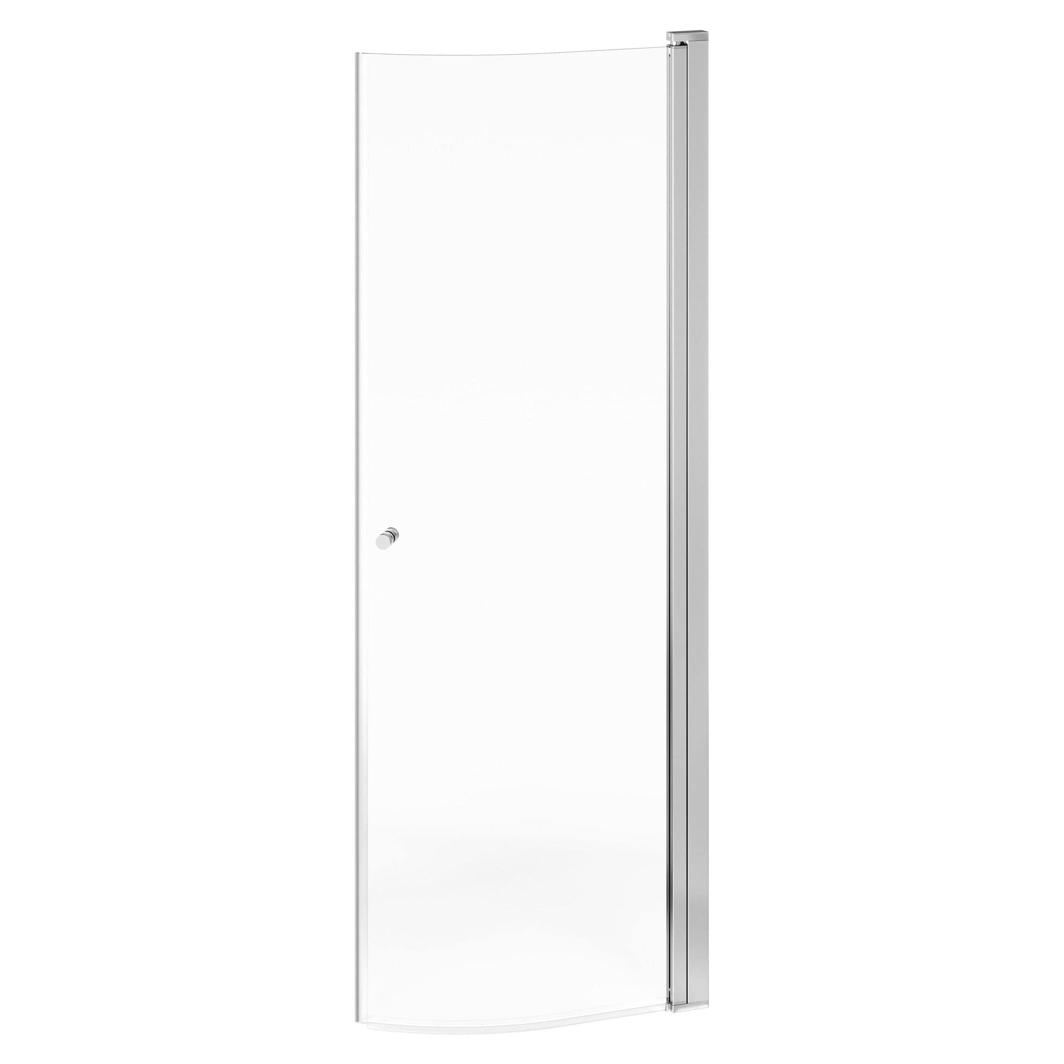 Gustavsberg Dusjdør Buet RNDR Vendbar Krom / 80cm / Klart glass Gustavsberg Dusjvegg VIL-6301504