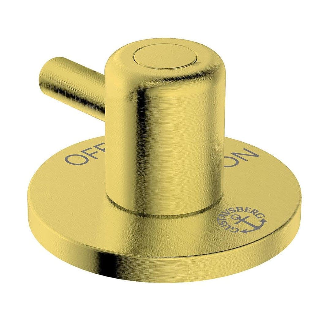 Gustavsberg Epic Avstengningsventil Ø5cm Børstet messing Gustavsberg Diverse kjøkkenutstyr VIL-GB4163975524