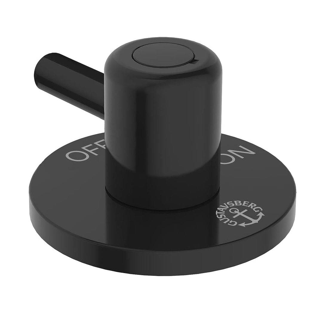 Gustavsberg Epic Avstengningsventil Ø5cm Svart matt Gustavsberg Diverse kjøkkenutstyr VIL-GB4163975553