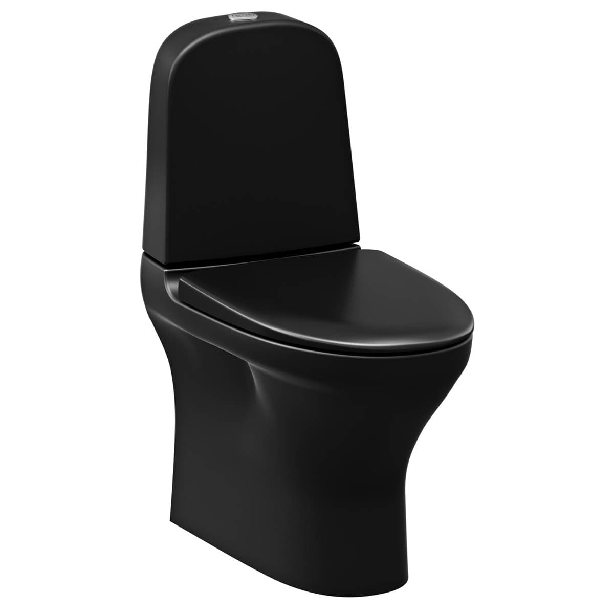 Gustavsberg Estetic 8300 Toalett P-lås Svart matt Gustavsberg Gulvstående toalett VIL-6022927
