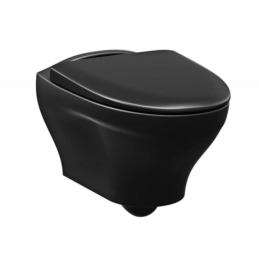 Gustavsberg Estetic 8330 HF Veggskål - vegghengt toalett Svart matt Gustavsberg Vegghengt toalett VIL-6023694