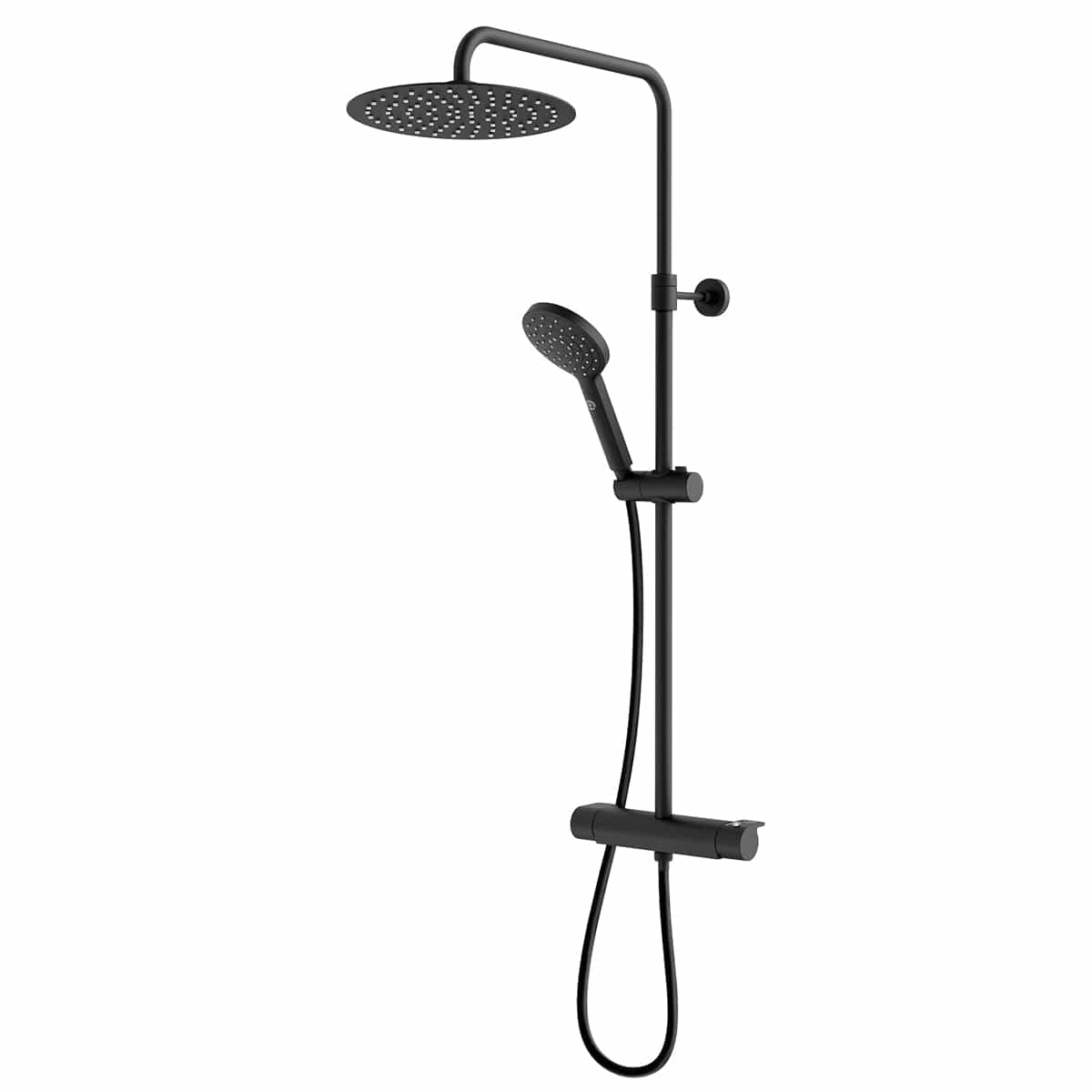 Gustavsberg Estetic Round Takdusj Svart matt Gustavsberg Takdusj VIL-4341968