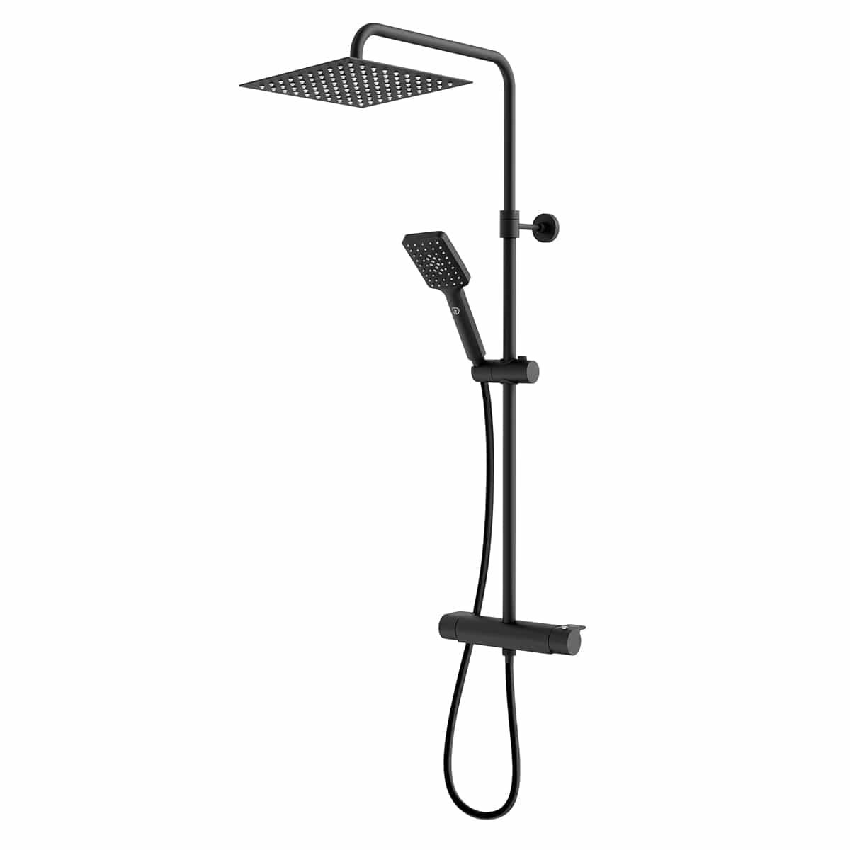 Gustavsberg Estetic Square Takdusj Svart matt Gustavsberg Takdusj VIL-4341969