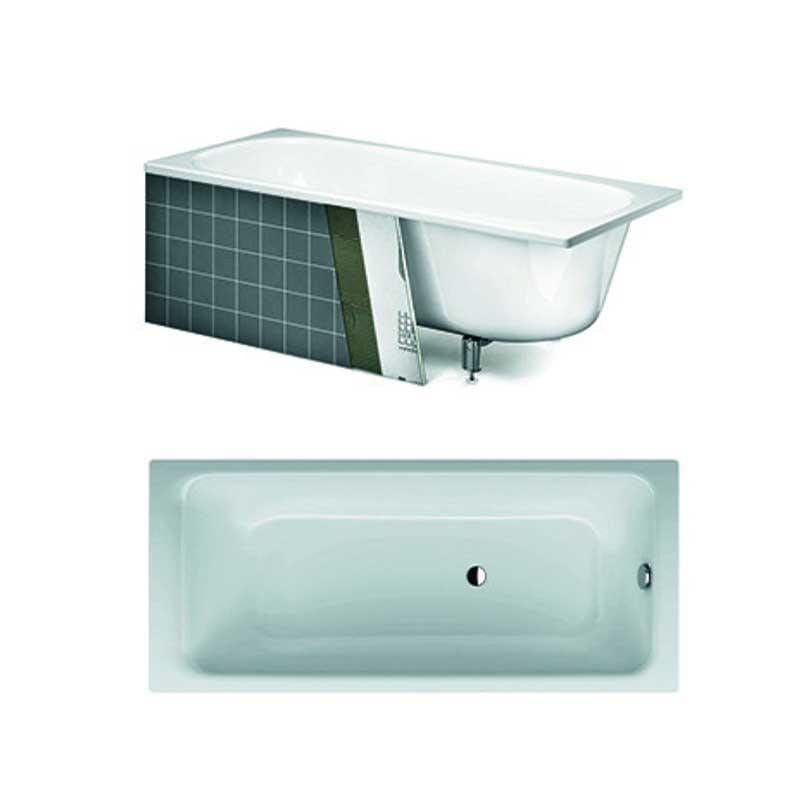 Gustavsberg Kombi Badekar for Innbygging 160-170 160cm Gustavsberg Firkantet badekar VIL-6030253