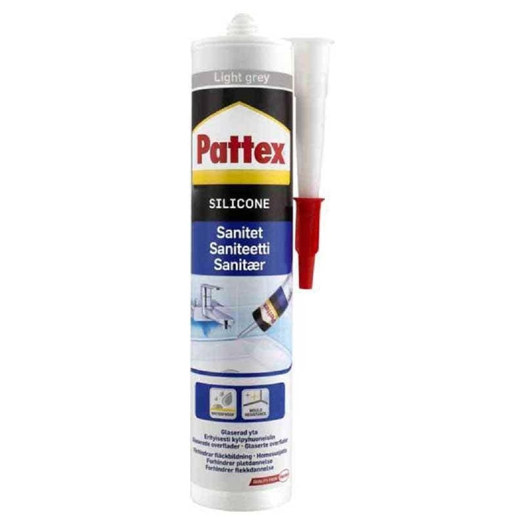 Henkel Pattex Sanitærsilikon Lys grå Silikon og lim