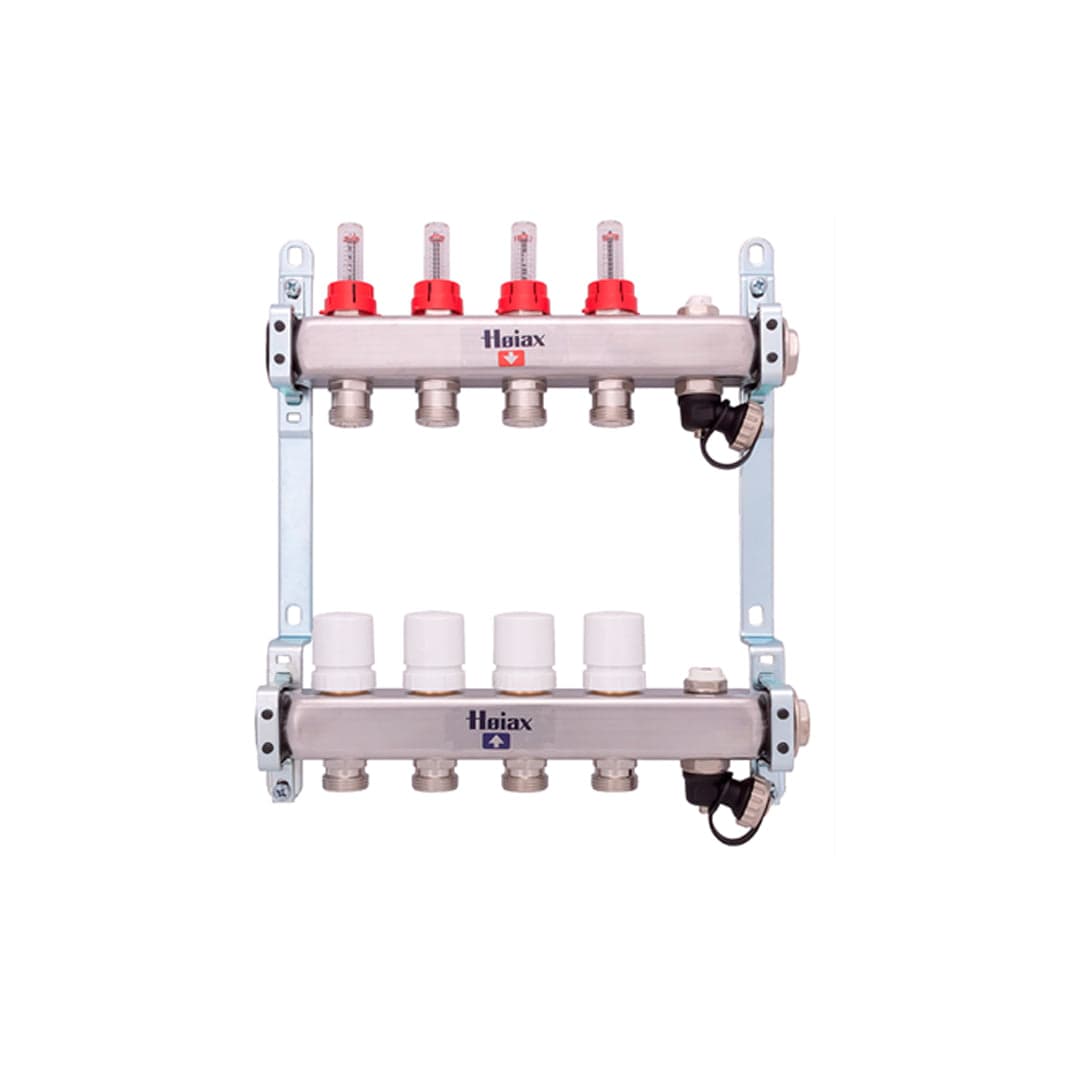 Høiax Gulvvarmefordeler RF 2-12 kurser 4 kurser Høiax Gulvvarmefordeler HO-8377831
